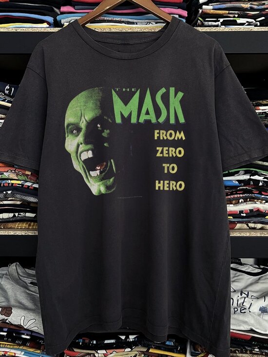 Teresa D Tops - 1994 The Mask Washed Black Tee 257